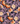 Elegant bloemenpatroon met levendige rode en crèmekleurige bloemen verweven met rijke paarse bladeren op een donkerblauwe Keukendoek Majestic Mulberry, superieure absorptie door Bubble & Blend.