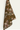 A triangular Kitchen Towel Wander Bloom crafted with Geoweave technology, featuring an intricate floral pattern in shades of pink, gold, and green on a dark background, elegantly draped against a light surface by My Store.