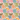 Een naadloos patroon met abstracte, kleurrijke en waaiervormige ontwerpen in roze, blauw, paars, oranje, groen, bruin en blauwgroen op een lichtbeige achtergrond. De vormen lijken op gestileerde bladeren of zonnestralen die naar buiten stralen, ontworpen met gerecyclede materialen voor milieubewuste creativiteit. Maak kennis met de Vaatdoekjes Set Swing Sensation van Bubble & Blend.